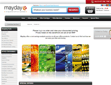 Tablet Screenshot of mayday-stationery.co.uk